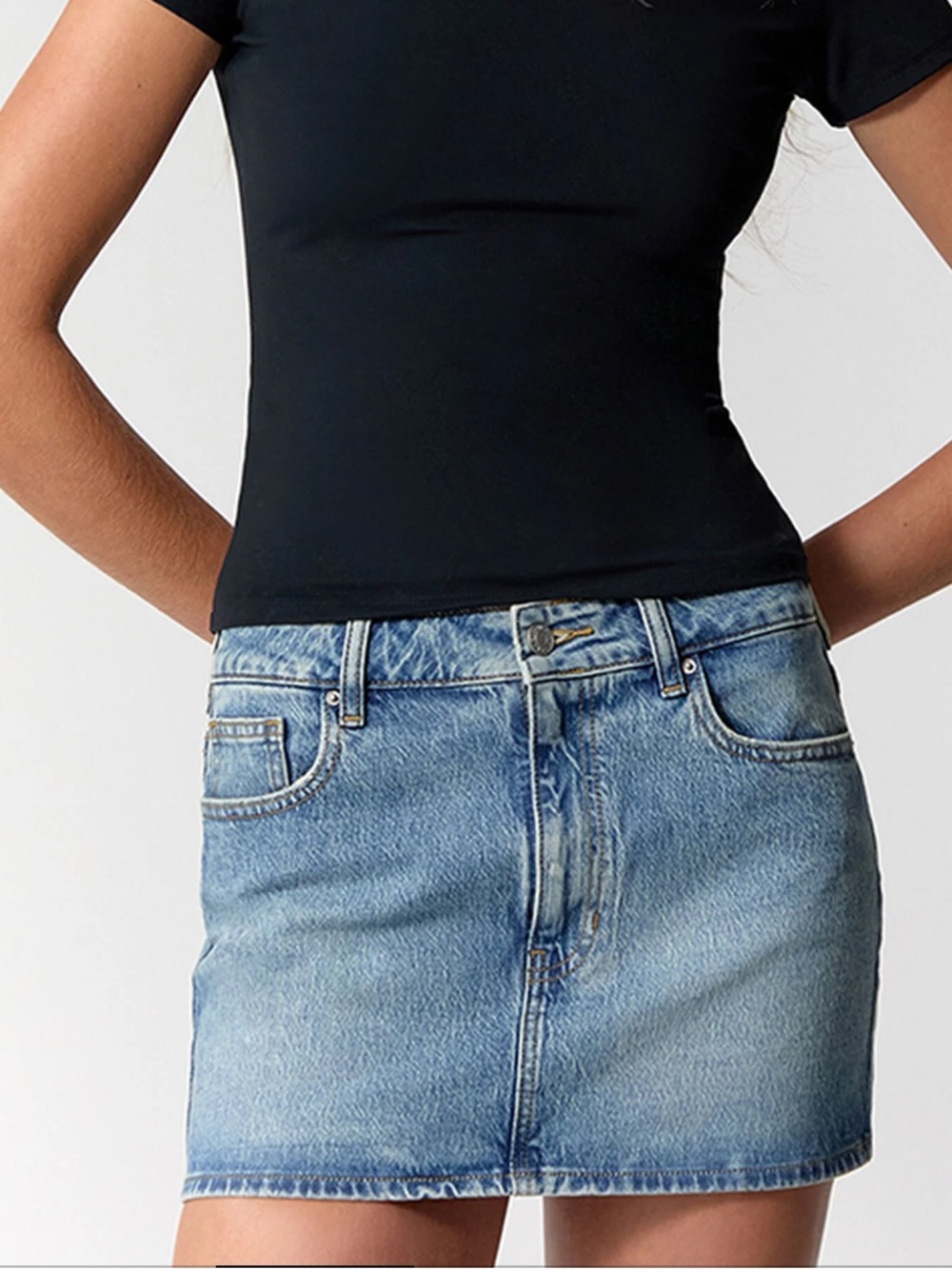 PacSun ‘Ella’ Indigo Blue Denim Mini Skirt